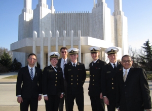 Mormon Midshipmen at Washington DC Temple